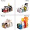 Plastic Pantry Organization and Storage Bins with Removable Dividers – Perfect Kitchen Organization or Kitchen Storage – Refrigerator Organizer Bins, Cabinet Organizers (4 Pack)